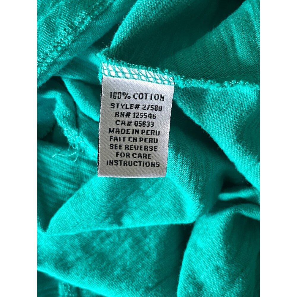 Habitat Midi Sleeveless Dress Womens S Teal Asymmetrical Hem Pockets Beach - Picture 7 of 7